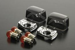 ブレイズウインカー ホンダスクエアタイプ2個セット スモークレンズ NSR･XR50M･ズーマー etc.10W,15W付属