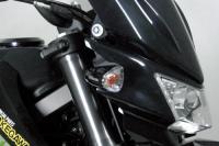 ストリームラインウインカーセット(4個/ブラック) ニンジャ250R/Dトラッカー125/KLX125