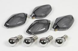 ウィンカーレンズセット スモーク メッキバルブ付 NC700S,X,CRF250L