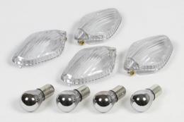 Winker Lens Set Clear with Plated Bulb NC700S,X,CRF250L