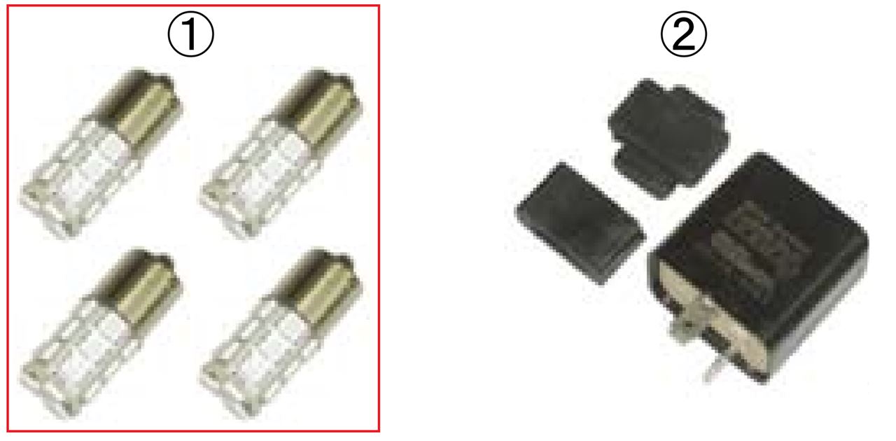 ハイパーLEDバルブ(S25 BAU15S対応) オレンジ18灯/12V1.9W