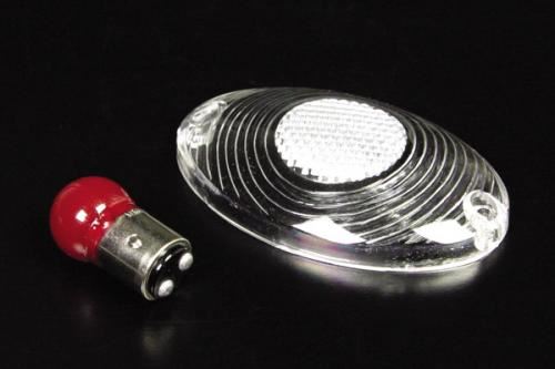キャッツアイタイプテールランプ(05-08-0345用) クリアレンズ (12V18W/5Wバルブ付)