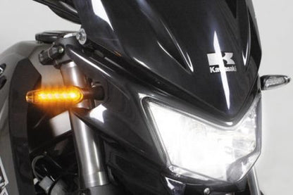 Streamline LED Turn Signal Set Universal M8 ・ Matte Black Body Clear Lens