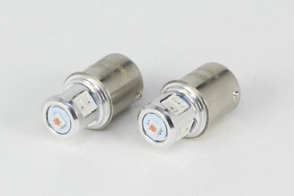 オレンジLEDウインカーバルブ G18 BA15S対応 12V1W 2個入り(平行ピン)