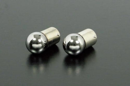 G18 BAU15S 12V10W メッキオレンジバルブ ウインカー用2個入り ※角度ピン