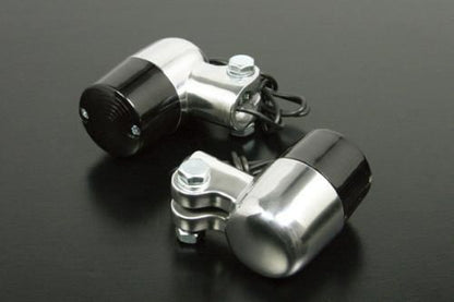 Round S Aluminum Winker Kit, Smoke, Set of 2, Universal