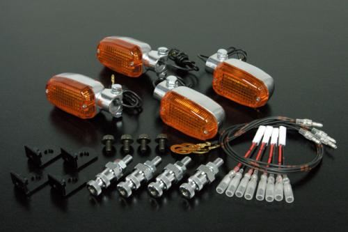 Square-shaped S Aluminum Turn Signal Kit, Orange, 4-piece set, Monkey, Gorilla, Ape 50/100
