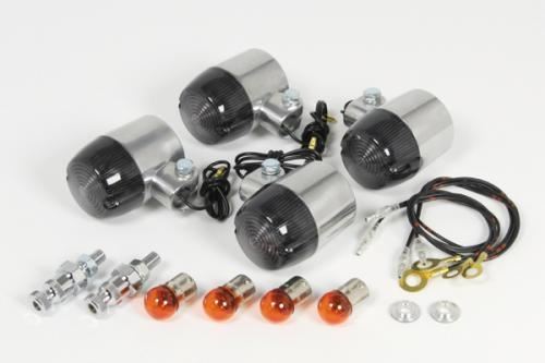 丸型Mウインカーキット スモーク レンズ径47mm
