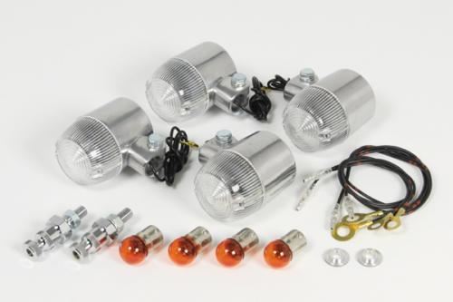 丸型Mウインカーキット クリア レンズ径47mm