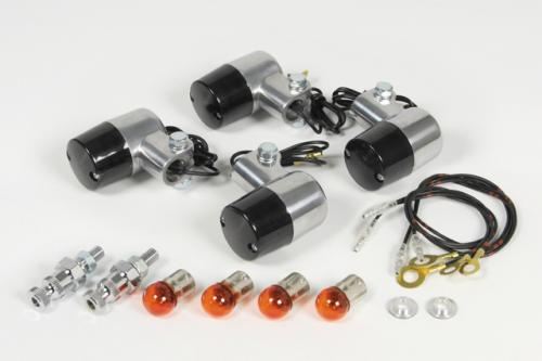 Round S Turn Signal Kit, Smoked Lens - Cross Cub