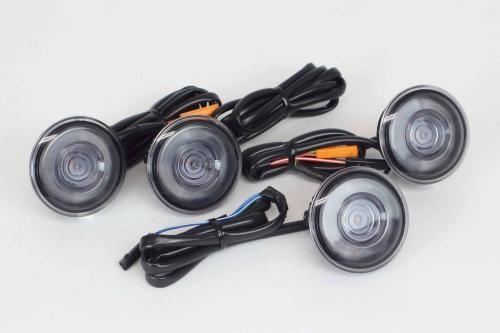 LED Turn Signal Units, Smoked Lens, Set of 4, CL250/500, Rebel 250/500
