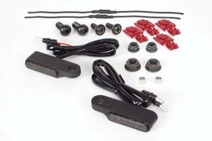 オーバルミニLEDウインカー スモーク 2個セット 汎用(DC12V)