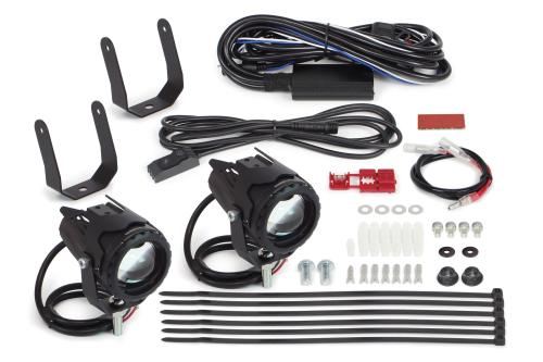 LEDフォグランプキット レッグバンパー用 カットライン/10W ホワイト/イエロー切替 2個入 モンキー125