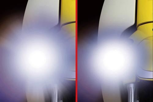 LEDフォグランプキット カットライン/10W ホワイト/イエロー切替 2個入 スーパーカブ50/110