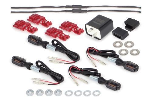 Streamline Mini LED Turn Signals, Smoke, Quantity: 4 pieces