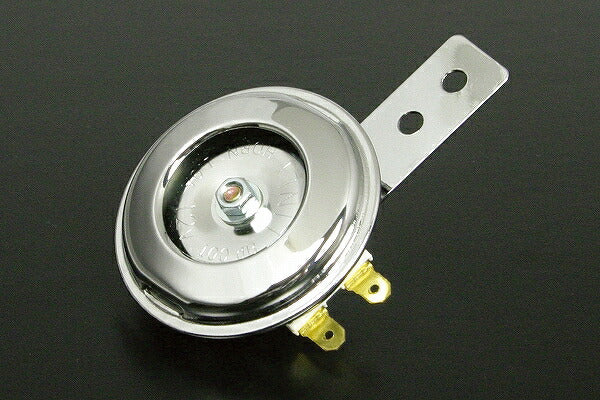 DC12Vクロームメッキホーン 12Vモンキー etc. ホーン中心←45mm､60mm→固定穴