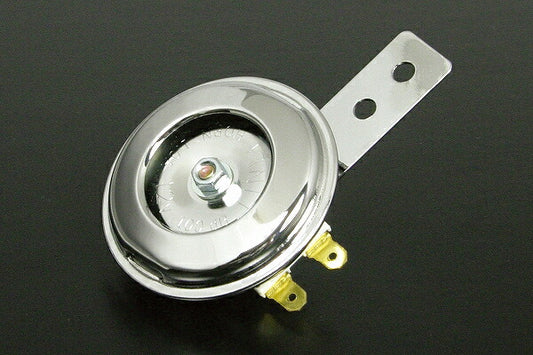 DC12Vクロームメッキホーン 12Vモンキー etc. ホーン中心←45mm､60mm→固定穴