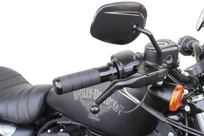 Heated Grips TYPE-2 Black 130mm for Harley/Cable Throttle