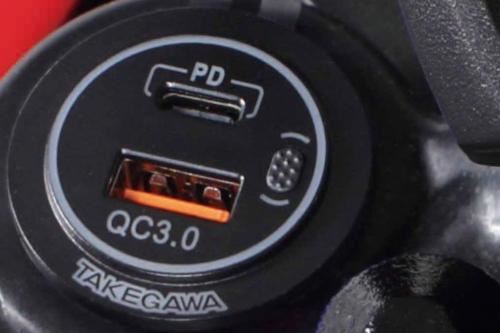 USB charger (cigarette lighter socket type) (2-port Type-A/C)