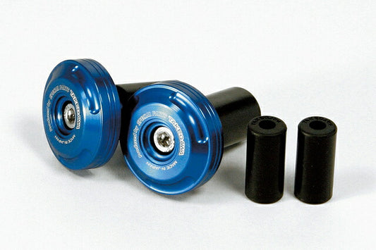 Bar End Blue Aluminum machined (for φ18・φ13)