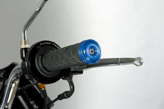 Bar End Blue Aluminum machined (for φ18・φ13)