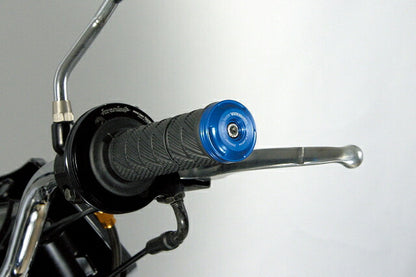 Bar End Blue Aluminum machined (for φ18・φ13)