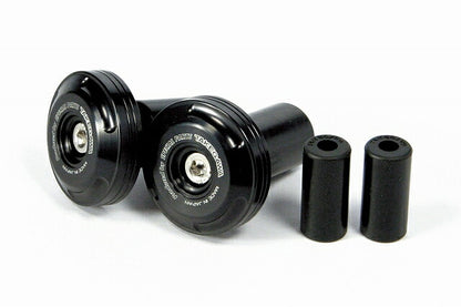 Bar Ends, Black, CNC Machined Aluminum (for φ18・φ13)