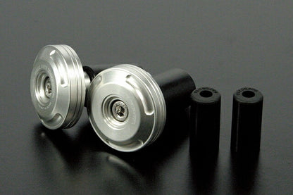 Bar End Silver Machined Aluminum (for φ18・φ13)