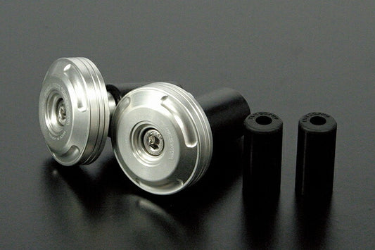 Bar End Silver Machined Aluminum (for φ18・φ13)