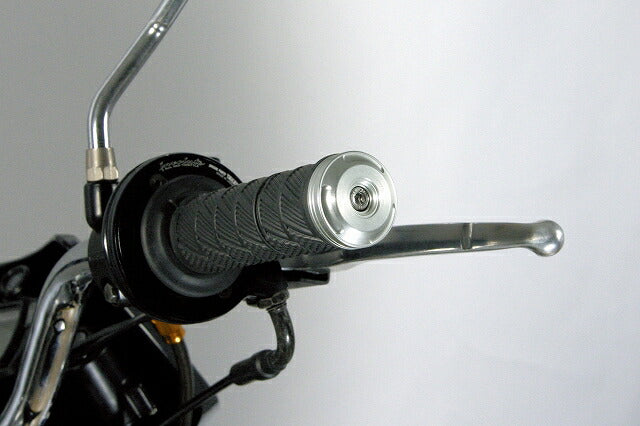 Bar End Silver Machined Aluminum (for φ18・φ13)