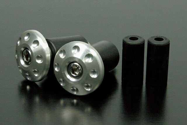 Mini Bar Ends Silver/8-Hole Type Machined Aluminum (for φ18・φ13)