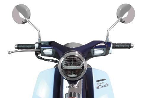 クラシックミラー M10/逆ネジ メッキ 左右セット 汎用
