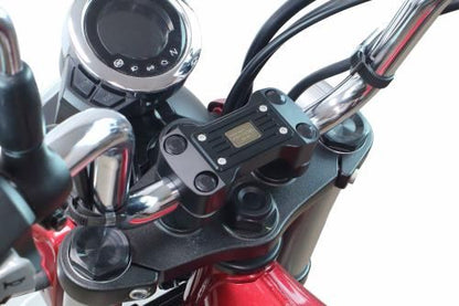 Handlebar Clamp Upper Holder Black GROM MSX125 Monkey 125 DAX125 CT125