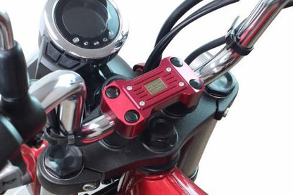 ハンドルクランプアッパーホルダー レッド グロム MSX125 モンキー125 ダックス125 CT125