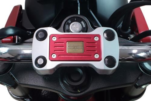 ハンドルクランプアッパーホルダーカバー レッド グロム MSX125 モンキー125 ダックス125 CT125
