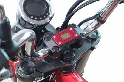 ハンドルクランプアッパーホルダーカバー レッド グロム MSX125 モンキー125 ダックス125 CT125