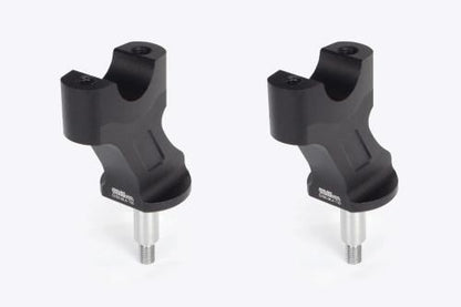 セットバックハンドルクランプ 20mmアップ ブラック レブル250/500/1100