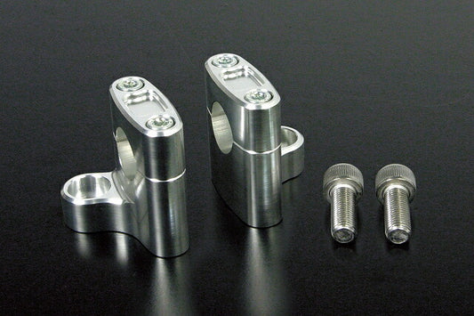 ハンドルホルダー (クリヤーアルマイト) モンキー (ノーマルトップブリッジ用)