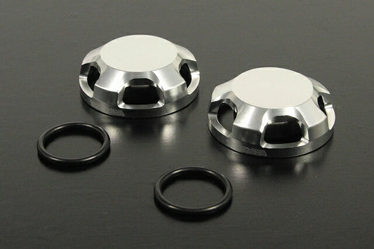 Fork Bolt Cap (Type 1 / Silver) CBR400R CB400 (NC47) NC700