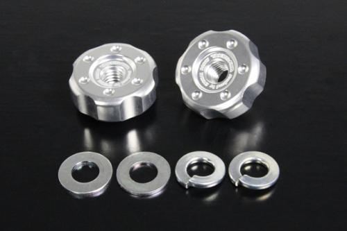 ドライブチェーンアジャストナット シルバー M6×1.0 モンキー ゴリラ スーパーカブ50 クロスカブ50 CT125