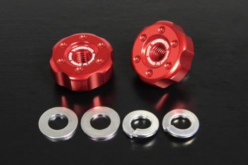 ドライブチェーンアジャストナット レッド M6×1.0 モンキー ゴリラ スーパーカブ50 クロスカブ50 CT125