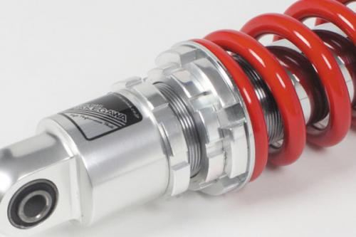Rear Shock Absorber, Ride Height/Preload Adjustable, Chrome/Red, 240-255mm, GROM MSX125