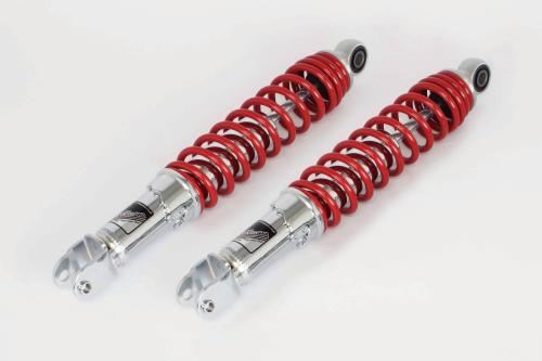 ローダウンリアショックアブソーバー クロムメッキ/レッド 330mm PCX/PCX160