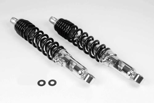 Lowered Rear Shock Absorbers 10mm Down Chrome Plated/Black 330mm Set of 2 for DAX125