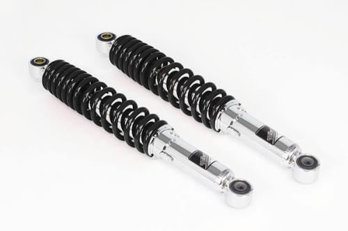 リアショックアブソーバー クロムメッキ/ブラック 345mm 2本セット スーパーカブ50/110