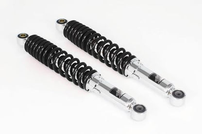 リアショックアブソーバー クロムメッキ/ブラック 345mm 2本セット スーパーカブ50/110
