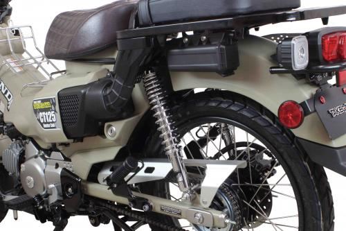 ローダウンリアショックアブソーバー 25mmダウン クロムメッキ 345mm クロスカブ50/110 CT125