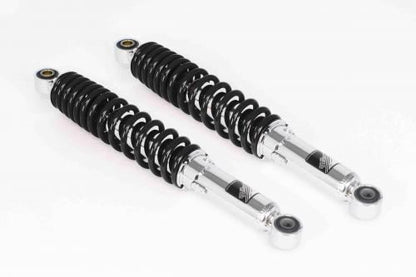 Low-Down Rear Shock Absorber 25mm Drop Chrome Plated/Black 345mm Cross Cub 50/110 CT125