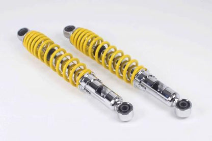 ローダウンリアショックアブソーバー 40mmダウン クロムメッキ/イエロー 330mm CT125 ハンターカブ
