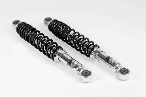 Lowdown Rear Shock Absorber 40mm Lower, Chrome Plated/Black 330mm for CT125 Hunter Cub